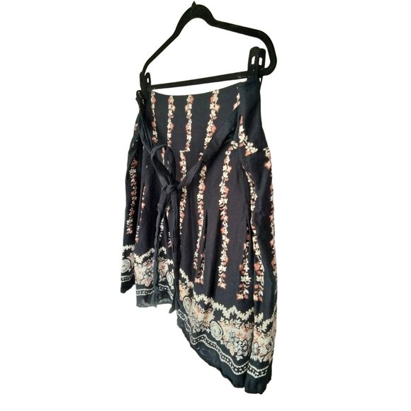 Mix Nouveau Womens Floral Waist Tie Boho Design Fully Lined Skirt Plus Size 2X - Picture 3 of 8